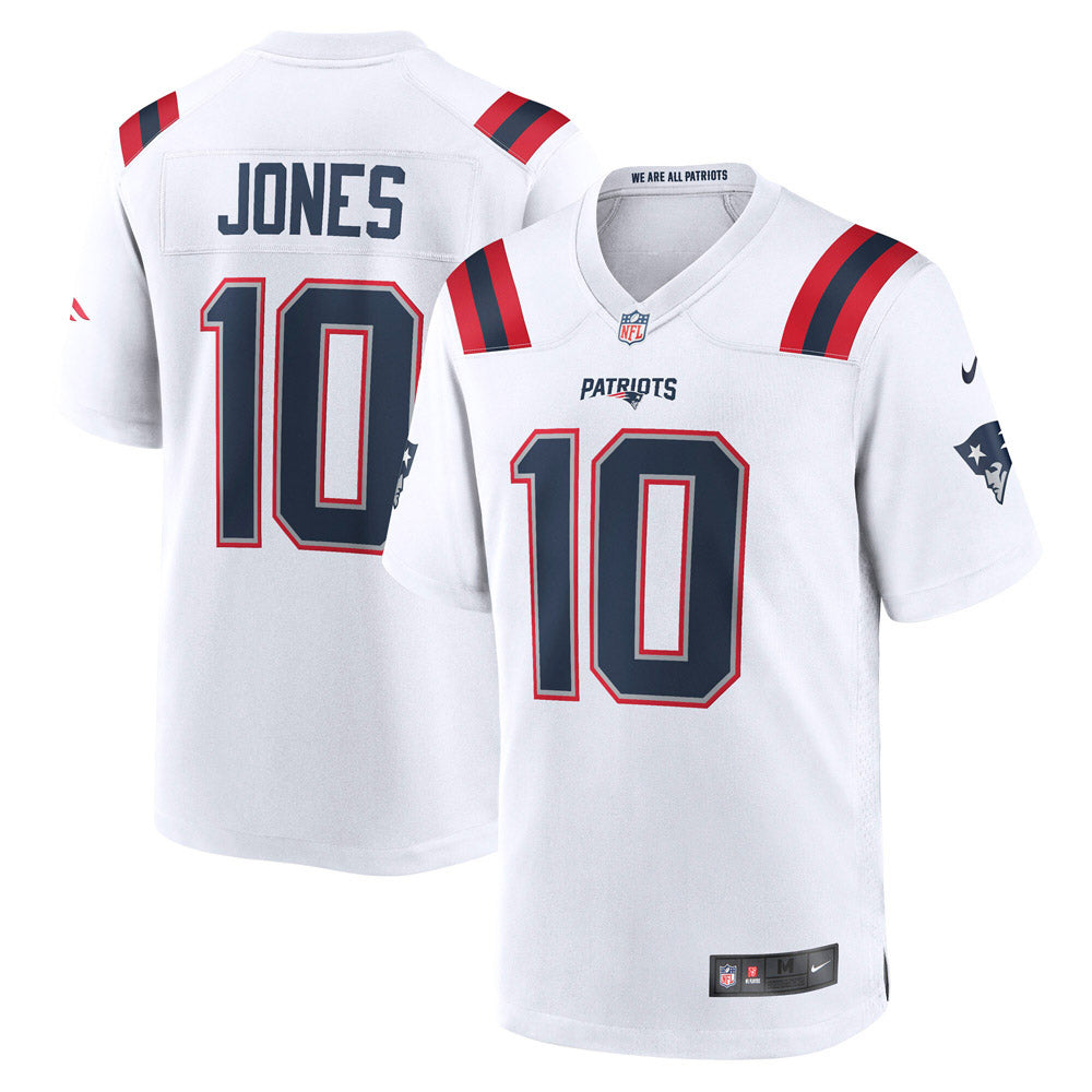 Men's New England Patriots Mac Jones Player Game Jersey White